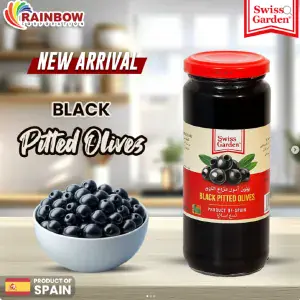 Swiss Garden Black Pitted Olives 330g